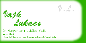 vajk lukacs business card